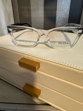 Prada Transparent Frame Women's Glasses